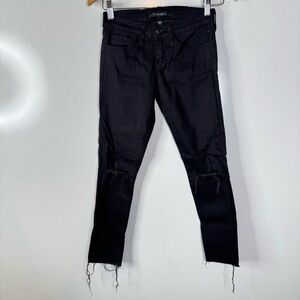 Flying Monkey Distressed Black Skinny Jeans Size 24‎